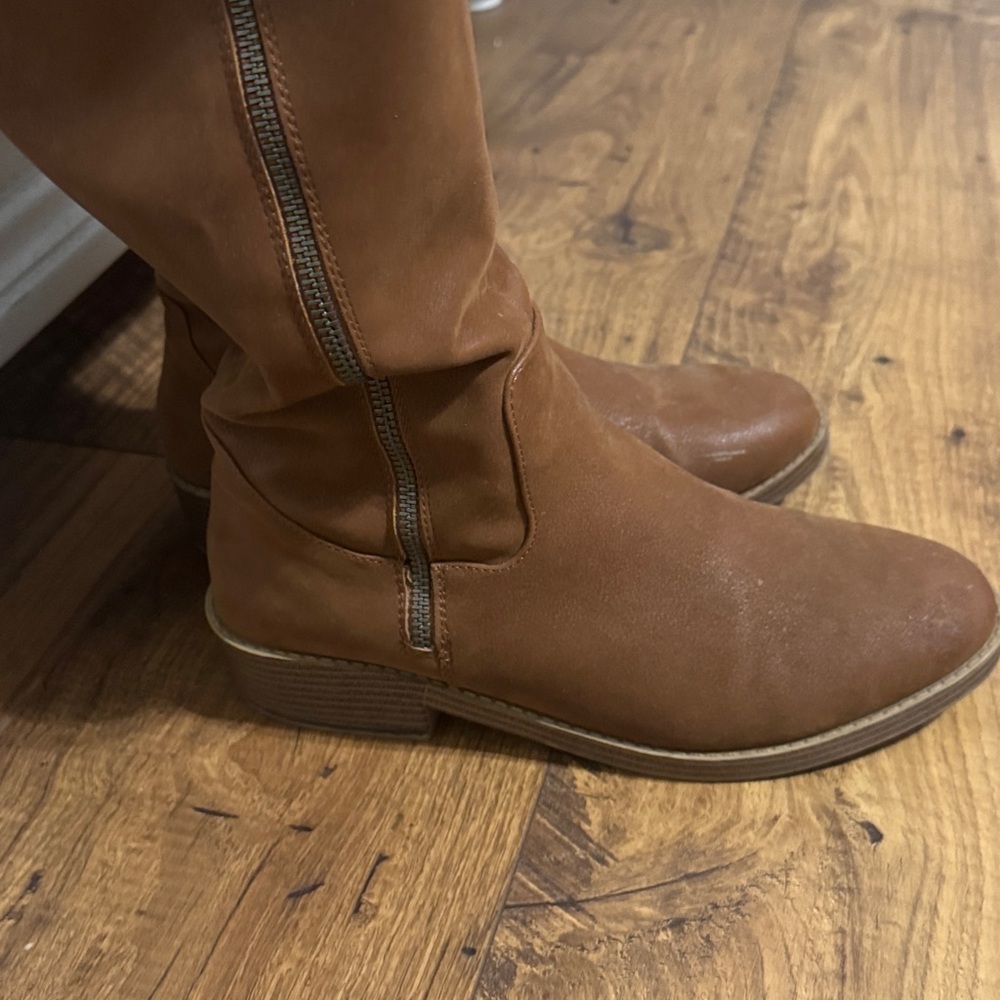 Brown Knee-High Boots - Picture 2 of 5